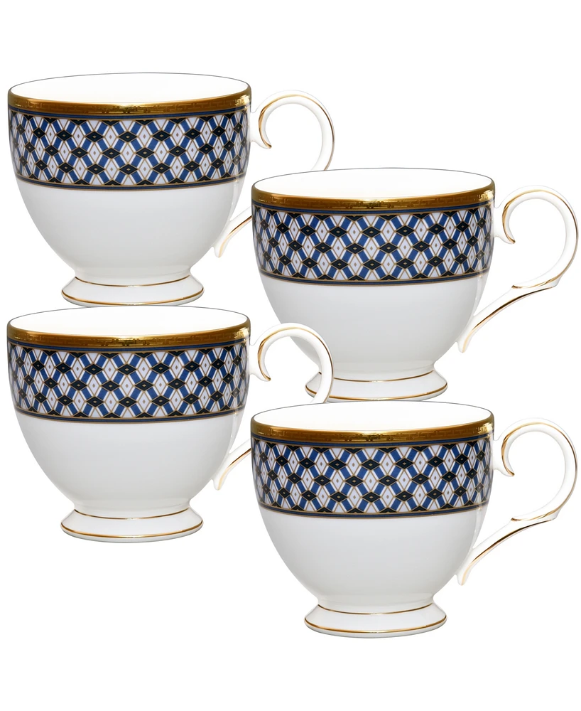 Noritake Blueshire Set of 4 Cups, Service For 4