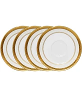 Noritake Odessa Gold Set of 4 Saucers, Service For 4