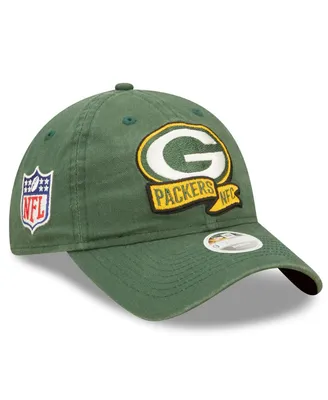 Women's New Era Green Green Bay Packers 2022 Sideline Adjustable 9TWENTY Hat
