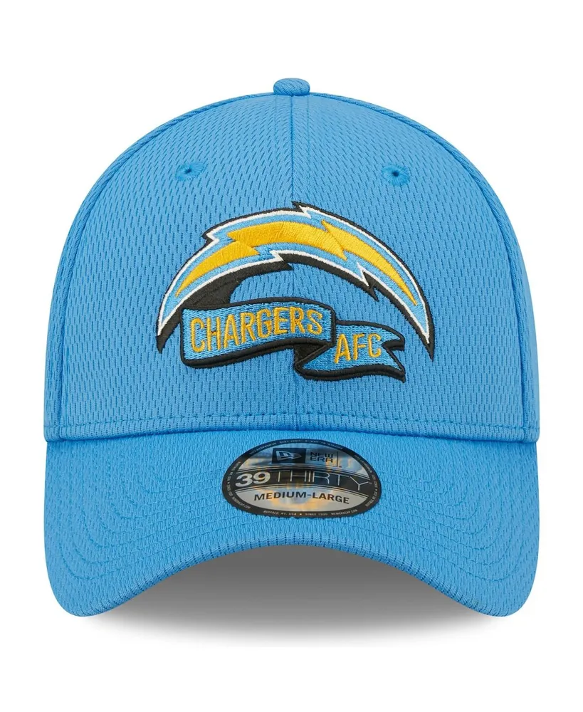 Men's New Era Powder Blue Los Angeles Chargers 2022 Sideline 39THIRTY Coaches Flex Hat