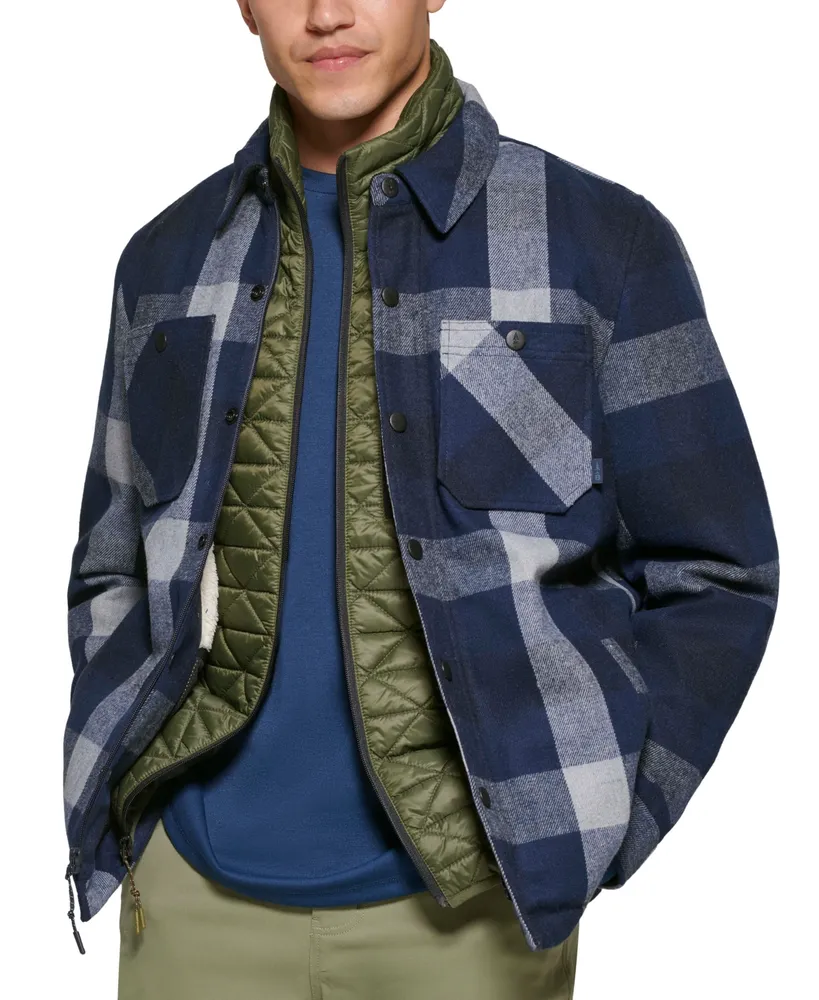 Bass Outdoor Men's Mission Field Sherpa Lined Shirt Jacket