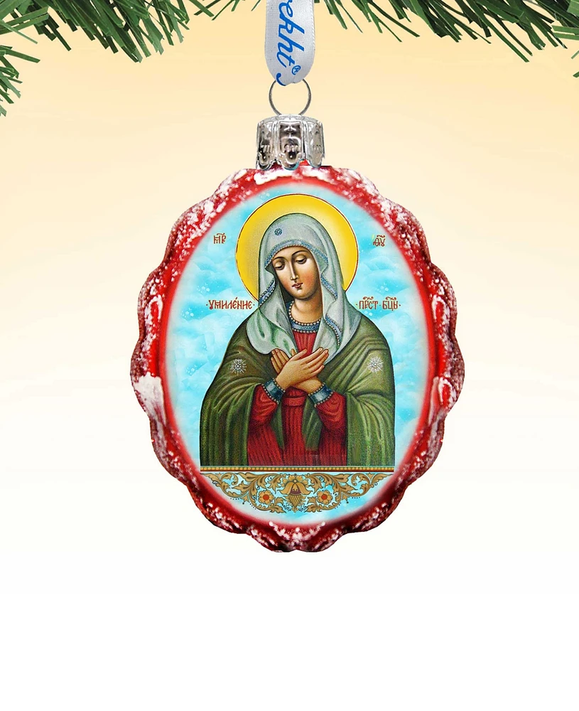 Designocracy Mother of God Tenderness Mercury Holiday Ornament