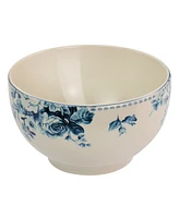Elama Floral Violet 16 Piece Dinnerware Set, Service for 4