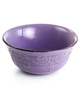 Elama Reactive Glaze Aitana 16 Piece Stoneware Dinnerware Set, Service for 4