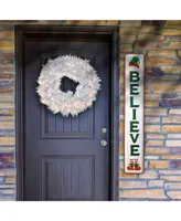 National Tree Company 47" Believe Vertical Holiday Wall Sign