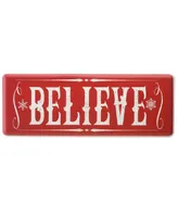 National Tree Company 31" Believe Horizontal Holiday Wall Sign