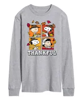 Airwaves Men's Peanuts Thankful Long Sleeve T-shirt