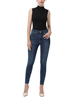 kimi + kai Women's Turtleneck Sleeveless Bodysuit