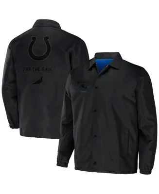 Men's Nfl X Staple Black Indianapolis Colts Embroidered Nylon Jacket