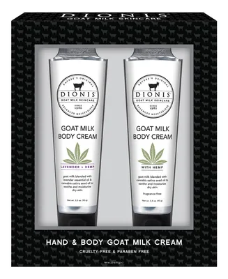 Dionis Hemp Goat Milk Body Cream Gift Set, 2 Piece