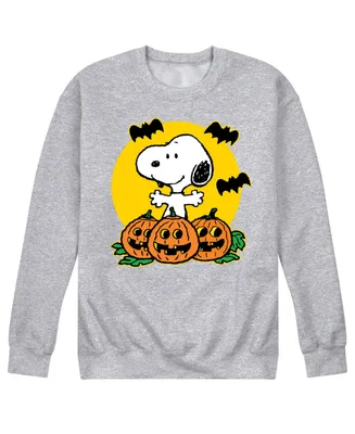 Airwaves Men's Peanuts Snoopy Pumpkins Fleece T-shirt