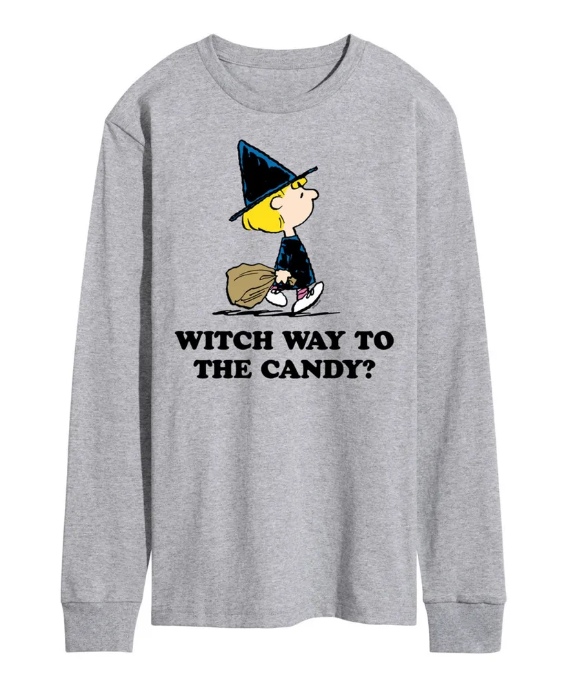 Airwaves Men's Peanuts Witch Way to Candy T-shirt