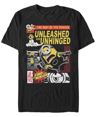 Fifth Sun Men's Minions Unleashed Minion Comic Short Sleeve T-shirt