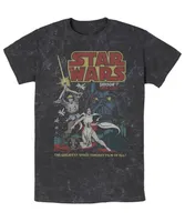 Fifth Sun Men's Star Wars Great Space Fantasy Short Sleeve Mineral Wash T-shirt