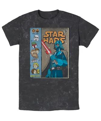 Fifth Sun Men's Star Wars About Face Short Sleeve Mineral Wash T-shirt