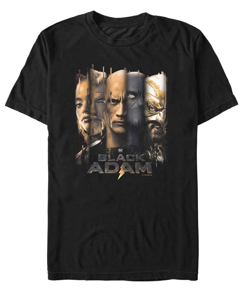 Fifth Sun Men's Black Adam The Cast Short Sleeve T-shirt