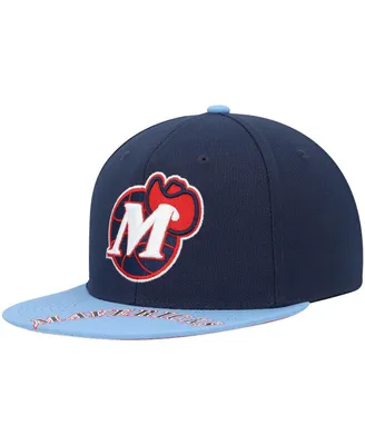 Men's Mitchell & Ness x Lids Navy, Light Blue Dallas Mavericks Hardwood Classics Reload 3.0 Snapback Hat