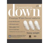 Charter Club White Down Heavyweight Comforter, Full/Queen, Exclusively at Macy's