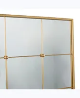 Metal Glam Wall Mirror, 36" x 1" x 36" - Gold