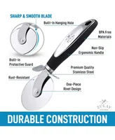 Zulay Kitchen Premium Stainless Steel Large Pizza Cutter Wheel