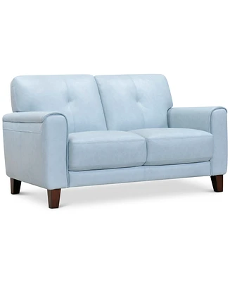 Closeout! Ashlinn 61" Tufted Pastel Leather Loveseat, Created for Macy's