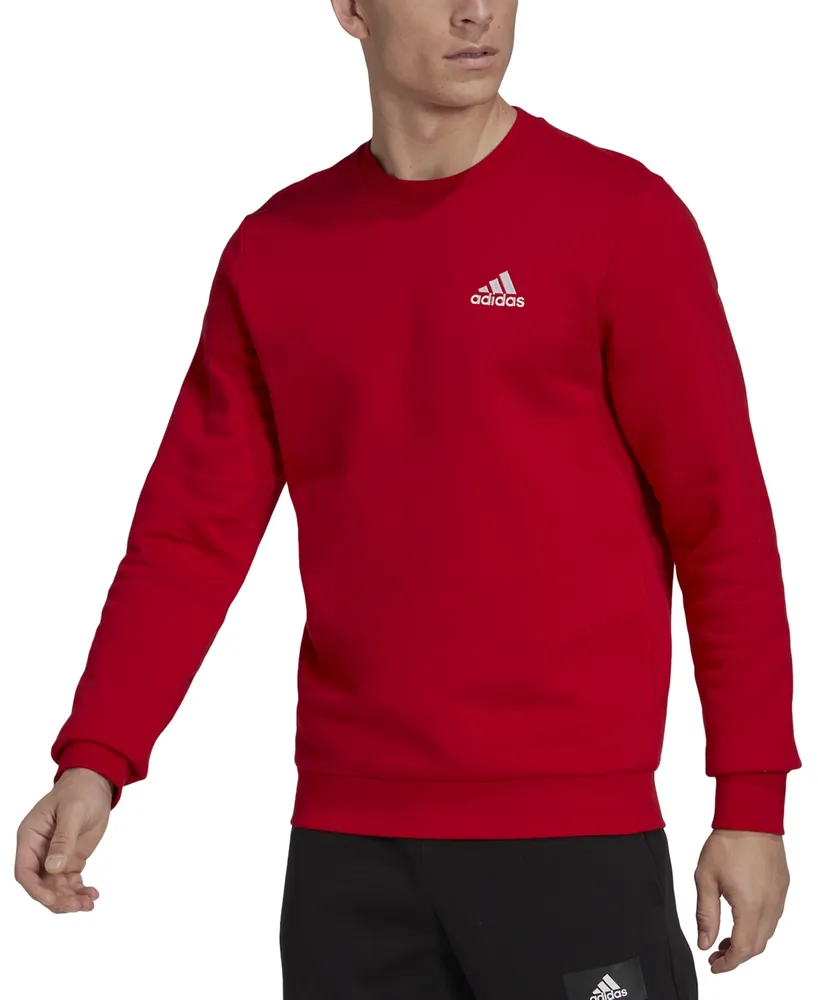 adidas Men's Feel Cozy Essentials Classic-Fit Embroidered Logo Fleece Sweatshirt