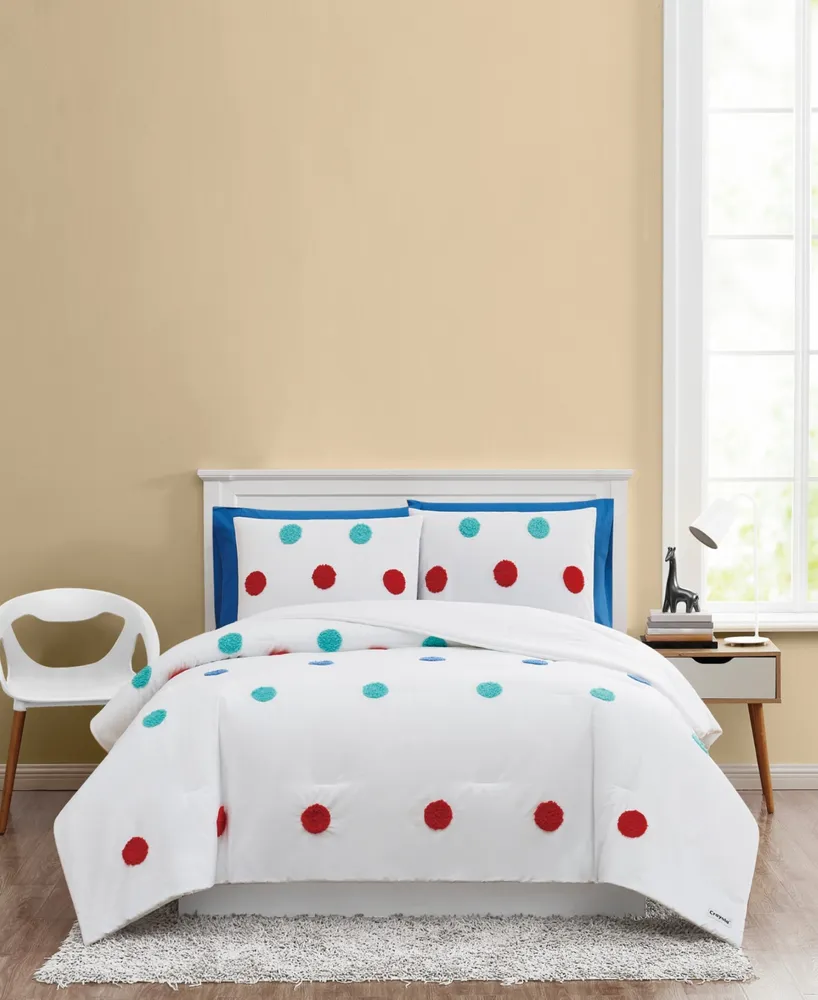 Crayola Fuzzy Dot Piece Comforter Set