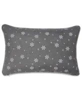 Pillow Perfect Santa Sleigh and Reindeers Decorative Pillow, 12" x 18"
