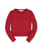 Hope & Henry Girls Bow Front Cardigan