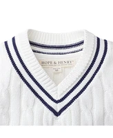 Hope & Henry Baby Boys Organic Tennis Sweater