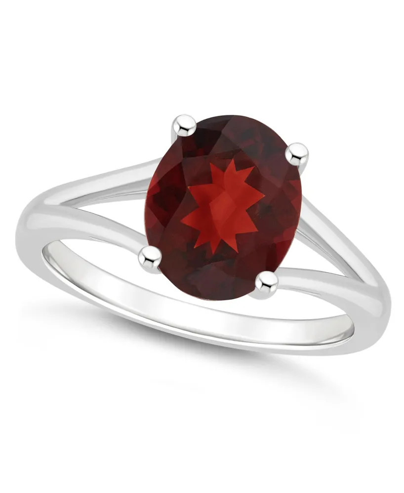 Macy's Women's Garnet (3-1/10 ct.t.w.) Ring Sterling Silver