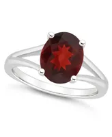 Macy's Women's Garnet (3-1/10 ct.t.w.) Ring Sterling Silver