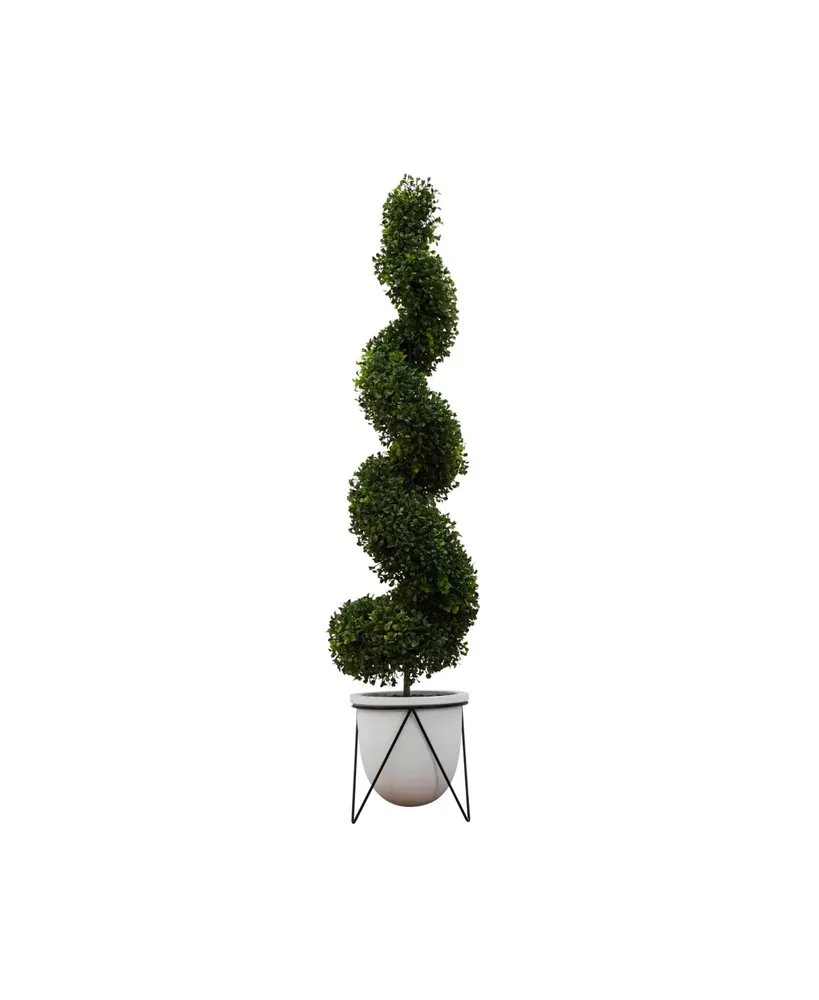 Artificial Topiary in Decorative Ceramic Pot, 48"