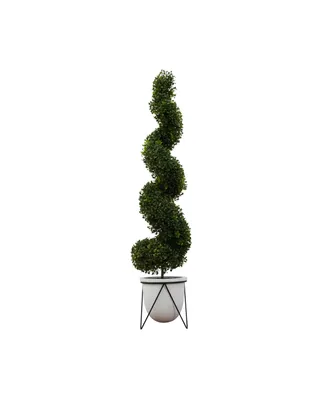 Artificial Topiary in Decorative Ceramic Pot, 48"