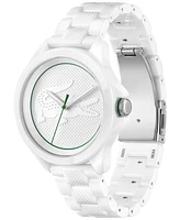 Lacoste Men's Le Croc White Ceramic Bracelet Watch 44mm