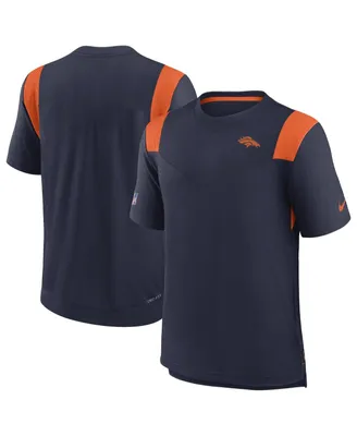 Men's Nike Navy Denver Broncos Sideline Tonal Logo Performance Player T-shirt