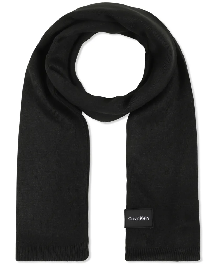 Calvin Klein Men's Woven Patch Logo Scarf