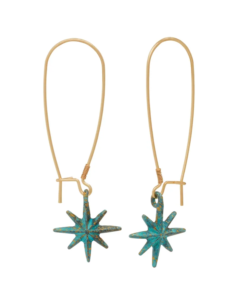 Robert Lee Morris Soho Women's Patina Starburst Dangle Earrings