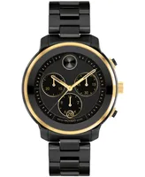 Movado Women's Bold Verso Swiss Quartz Ceramic Bracelet Watch 39mm