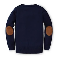 Hope & Henry Baby Girls Horse Intarsia Pullover Sweater