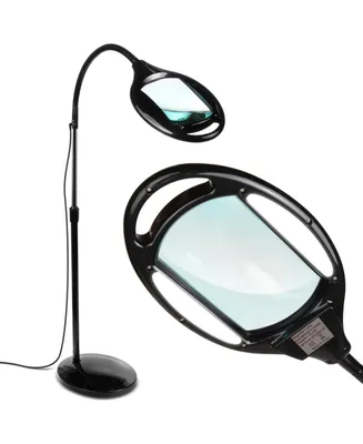 Lightview Pro Led Gooseneck Standing Magnifier Floor Lamp