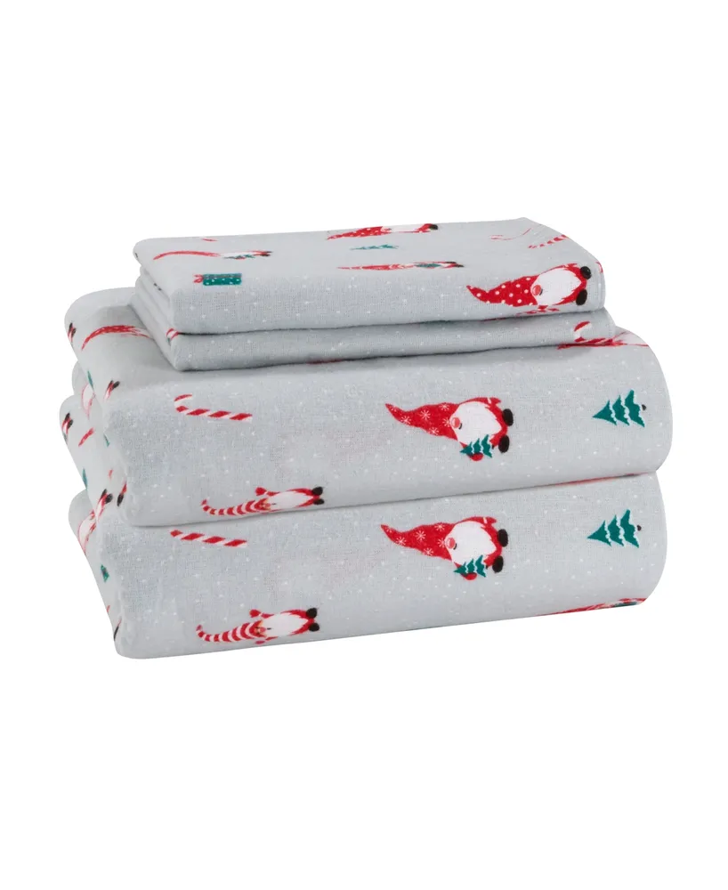 Avanti Printed 100% Brushed Cotton Flannel -Pc.Sheet Set