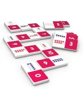 Junior Learning Ten Frame 28 Piece Dominoes Educational Action Games Set