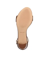 Nine West Women's Pruce Round Toe Block Heel Dress Sandals