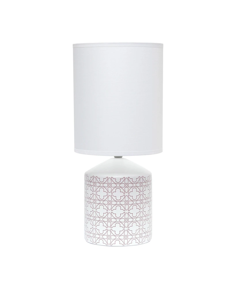 Simple Designs Fresh Prints Table Lamp