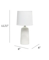 Simple Designs Textured Linear Table Lamp