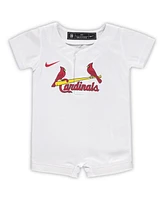 Newborn and Infant Boys Girls Nike White St. Louis Cardinals Official Jersey Romper