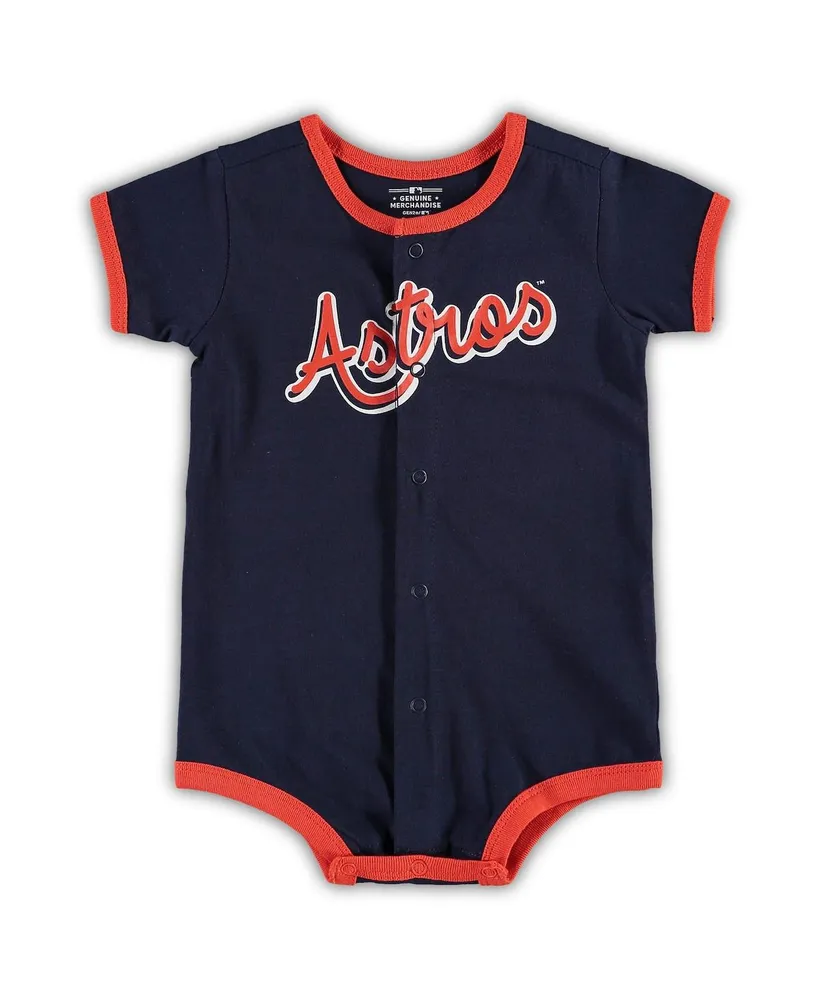 Infant Boys and Girls Navy Houston Astros Power Hitter Romper