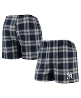 Men's Concepts Sport Navy, Gray New York Yankees Takeaway Flannel Boxers