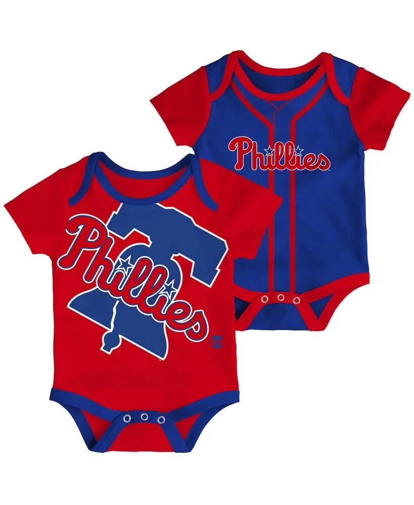 Infant Boys and Girls Navy, Red, Gray Boston Red Sox Batter Up 3-Pack  Bodysuit Set